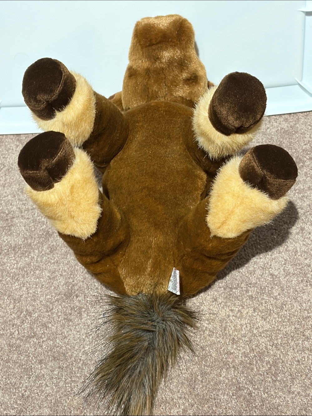 Plush Brown Horse Stuffed Animal with Cream Mane Accent - Picture 6 of 6